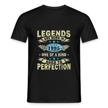 Juin 1995 Jubilé 1995 Légendes Juin - T-shirt homme - noir - Devant - AI Model Male 178 light (178cm)