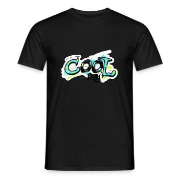 fraîche motif graffiti garçon - chemise cool pour les enfants - T-shirt homme - noir - Devant - AI Model Male 178 light (178cm)