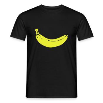 Banana - Banane - Männer T-Shirt - Schwarz - Vorne - AI Model Male 178 light (178cm)