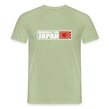 MADE IN JAPAN RISING SUN - Männer T-Shirt - Sage - Vorne - AI Model Male 178 light (178cm)