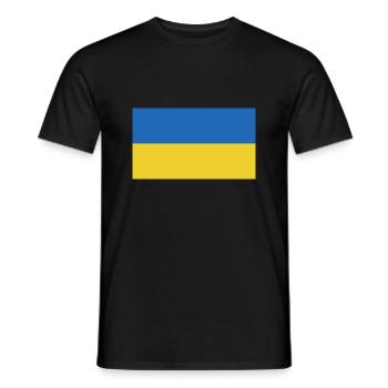 drapeau de l’Ukraine - T-shirt homme - noir - Devant - AI Model Male 178 light (178cm)
