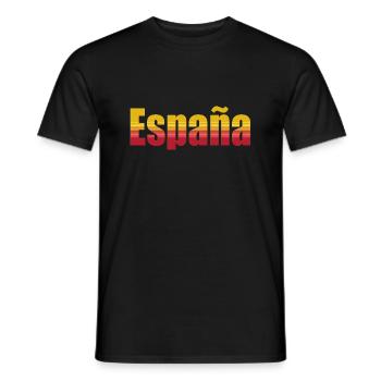 Coupe du monde en Espagne - T-shirt homme - noir - Devant - AI Model Male 178 light (178cm)