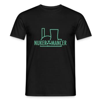 nukeromancer - T-shirt homme - noir - Devant - AI Model Male 178 light (178cm)