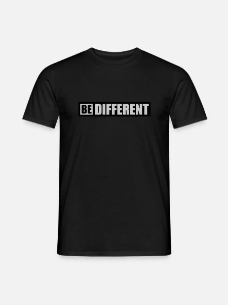 Be different Logo Design - Men's T-Shirt - black