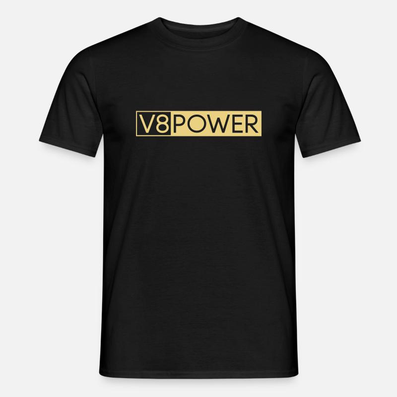 V8 Power - Farbwechsel - Männer T-Shirt - Schwarz