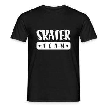 Skater Team - Men's T-Shirt - black - Front - AI Model Male 178 light (178cm)
