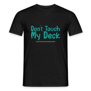 Ne touchez pas à ma terrasse - T-shirt homme - noir - Devant - AI Model Male 178 light (178cm)