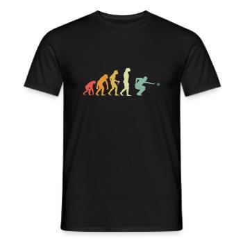 Development of balls and petanque players - Men's T-Shirt - black - Front - AI Model Male 178 light (178cm)