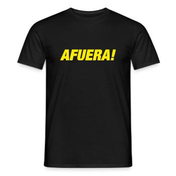 AFUERA ! 🐍 - T-shirt homme - noir - Devant - AI Model Male 178 light (178cm)