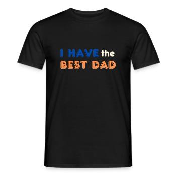 I have the Best Dad - Men's T-Shirt - black - Front - AI Model Male 178 light (178cm)