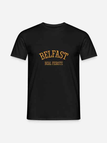 Belfast Beal Feirste North Ireland Northern Ireland - Men's T-Shirt - black