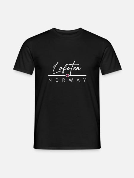 Norwegen - Lofoten - Norge - Norway - Männer T-Shirt - Schwarz