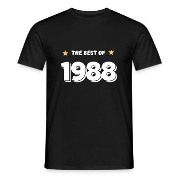 Das Beste von 1988 - Männer T-Shirt - Schwarz - Vorne - AI Model Male 178 light (178cm)