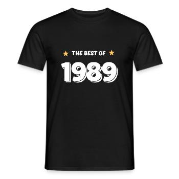 Best of 1989 - T-shirt homme - noir - Devant - AI Model Male 178 light (178cm)