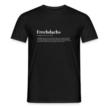Frechdachs Définition Nom d’animal coquin lâche - T-shirt homme - noir - Devant - AI Model Male 178 light (178cm)