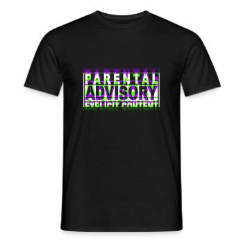 Textgestaltung für elterliche Beratung - Männer T-Shirt - Schwarz - Vorne - AI Model Male 178 light (178cm)