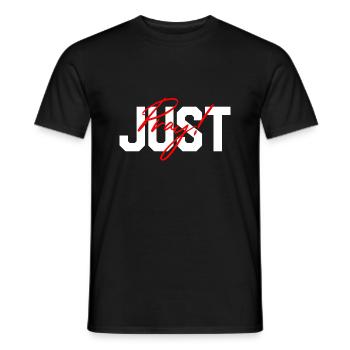 Christliche Sprüche - Männer T-Shirt - Schwarz - Vorne - AI Model Male 178 light (178cm)
