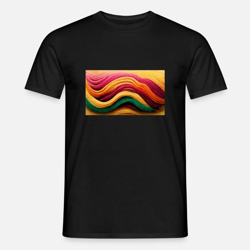 Farbenfroh - Männer T-Shirt - Schwarz