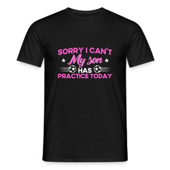 Football Football Mama Mother Gift - T-shirt homme - noir - Devant - AI Model Male 178 light (178cm)