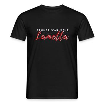 Weihnachtspullover - Früher war mehr Lametta - Männer T-Shirt - Schwarz - Vorne - AI Model Male 178 light (178cm)