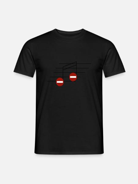 Prohibited notes - Men's T-Shirt - black