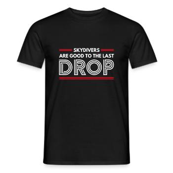 Citation drôle de parachutiste : cadeau parfait ! - T-shirt homme - noir - Devant - AI Model Male 178 light (178cm)