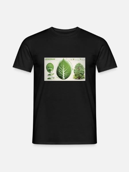 Botanical Tree - Männer T-Shirt - Schwarz