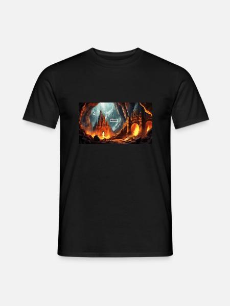 wunderschöne mythische Orte – Avalon - Männer T-Shirt - Schwarz