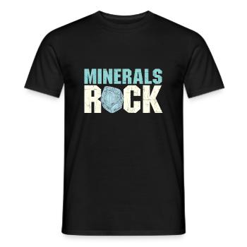 Roche minérale - Geode Hunter Geology - T-shirt homme - noir - Devant - AI Model Male 178 light (178cm)