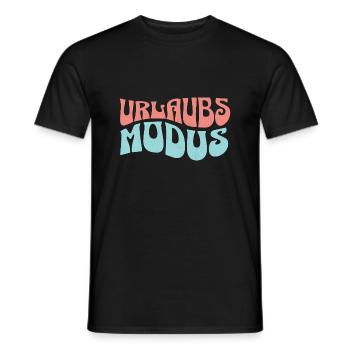 Urlaubsmodus Aktiviert - Männer T-Shirt - Schwarz - Vorne - AI Model Male 178 light (178cm)