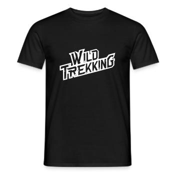 Wild Trekking 0 1 - Men's T-Shirt - black - Front - AI Model Male 178 light (178cm)