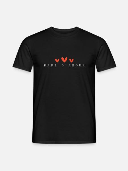 Opa der Liebe - Männer T-Shirt - Schwarz