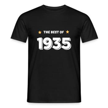 Best of 1935 - Men's T-Shirt - black - Front - AI Model Male 178 light (178cm)