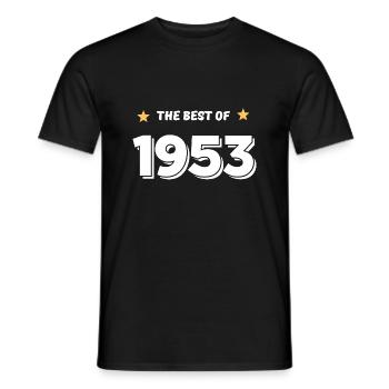 Das Beste von 1953 - Männer T-Shirt - Schwarz - Vorne - AI Model Male 178 light (178cm)