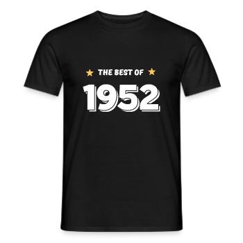 Das Beste von 1952 - Männer T-Shirt - Schwarz - Vorne - AI Model Male 178 light (178cm)
