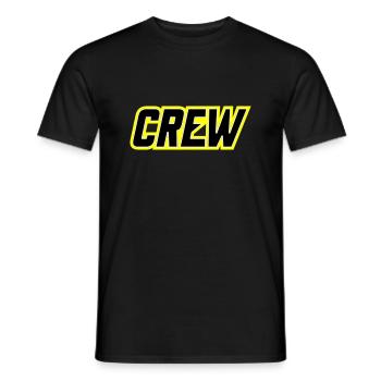 Crew - Men's T-Shirt - black - Front - AI Model Male 178 light (178cm)