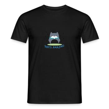 Lustiges cooles Tierchen mit Spruch that s amazing - Männer T-Shirt - Schwarz - Vorne - AI Model Male 178 light (178cm)