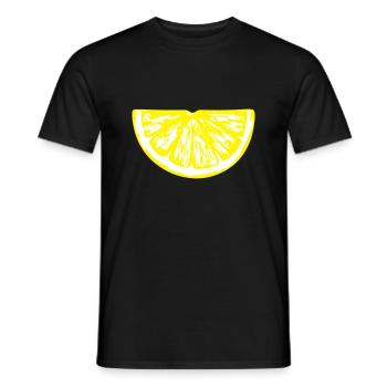 lemon_slice - Men's T-Shirt - black - Front - AI Model Male 178 light (178cm)