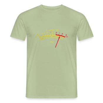Niveau dB - T-shirt homme - vert sauge - Devant - AI Model Male 178 light (178cm)