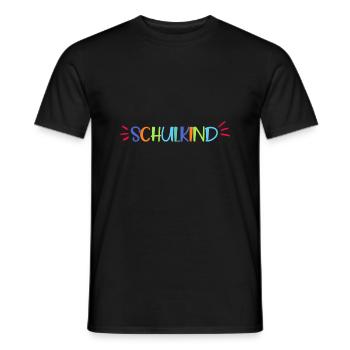 Schulkind - Männer T-Shirt - Schwarz - Vorne - AI Model Male 178 light (178cm)