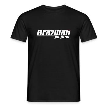 Le Jiu Jitsu brésilien signe BJJ - T-shirt homme - noir - Devant - AI Model Male 178 light (178cm)