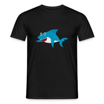 Requin - T-shirt homme - noir - Devant - AI Model Male 178 light (178cm)