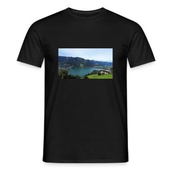 Zell am See - Männer T-Shirt - Schwarz - Vorne - AI Model Male 178 light (178cm)