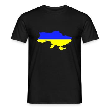 Ukraine - Männer T-Shirt - Schwarz - Vorne - AI Model Male 178 light (178cm)