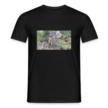 Wasserfall - Männer T-Shirt - Schwarz - Vorne - AI Model Male 178 light (178cm)