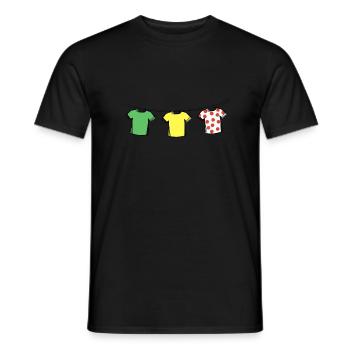 Rennrad Sport Trikots - Männer T-Shirt - Schwarz - Vorne - AI Model Male 178 light (178cm)