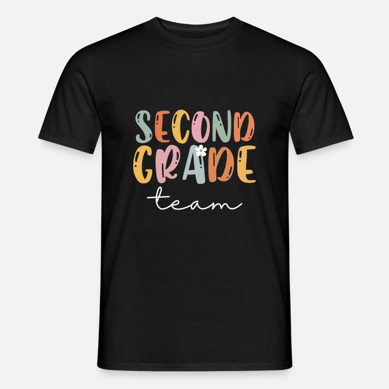 Team Second Grade Tribe Second Grade Teacher - Men’s T-shirt - black
