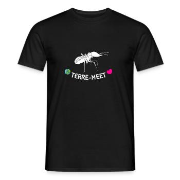 Terre-Treffen - Männer T-Shirt - Schwarz - Vorne - AI Model Male 178 light (178cm)