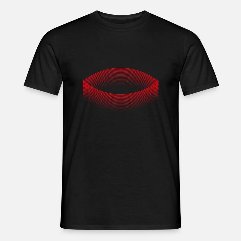 Stadion der Träume (rot) - Männer T-Shirt - Schwarz