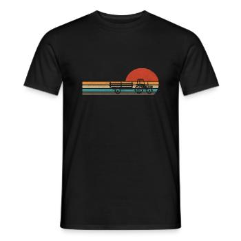 Tracteur Vintage Farmer - T-shirt homme - noir - Devant - AI Model Male 178 light (178cm)
